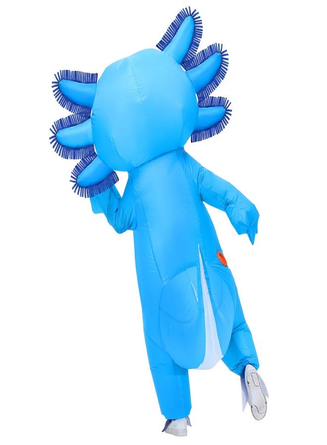 Stegosaurus Inflatable Axolotl Costume for Kids Halloween Kid Blow Up Costume Deluxe Blue Costumes for Girls Boys Cosplay Party - Image 2
